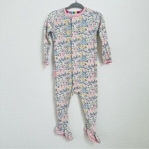Magnetic Me Modal Footie in Chelsea Floral Ruffle